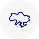 Контур границ украины/Контур кордонів України