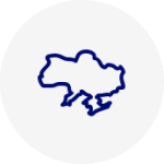 Контур границ украины